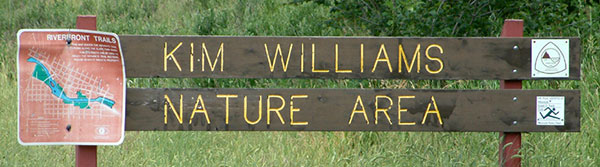Kim Williams Nature Area Sign