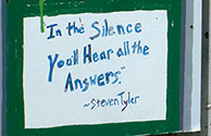 Hint - In the Silence You'll Hear all the Answers